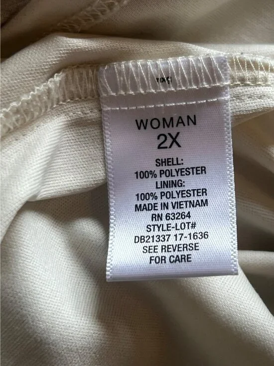 Roz & Ali Blush Pink Flutter Sleeve Floral Blouse 2X Tunic Top Fairy Lined - Picture 8 of 10